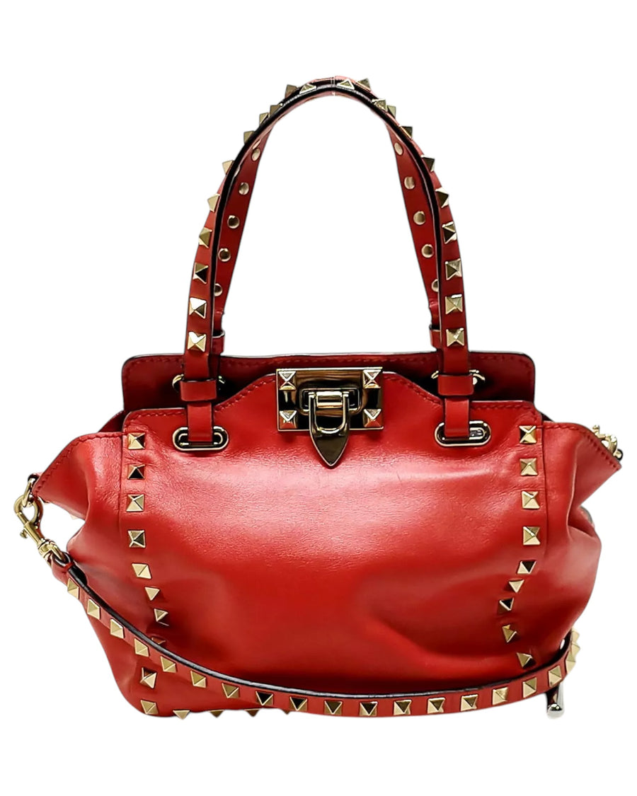 Valentino Garavani Rockstud Mini Crossbody Bag in Red