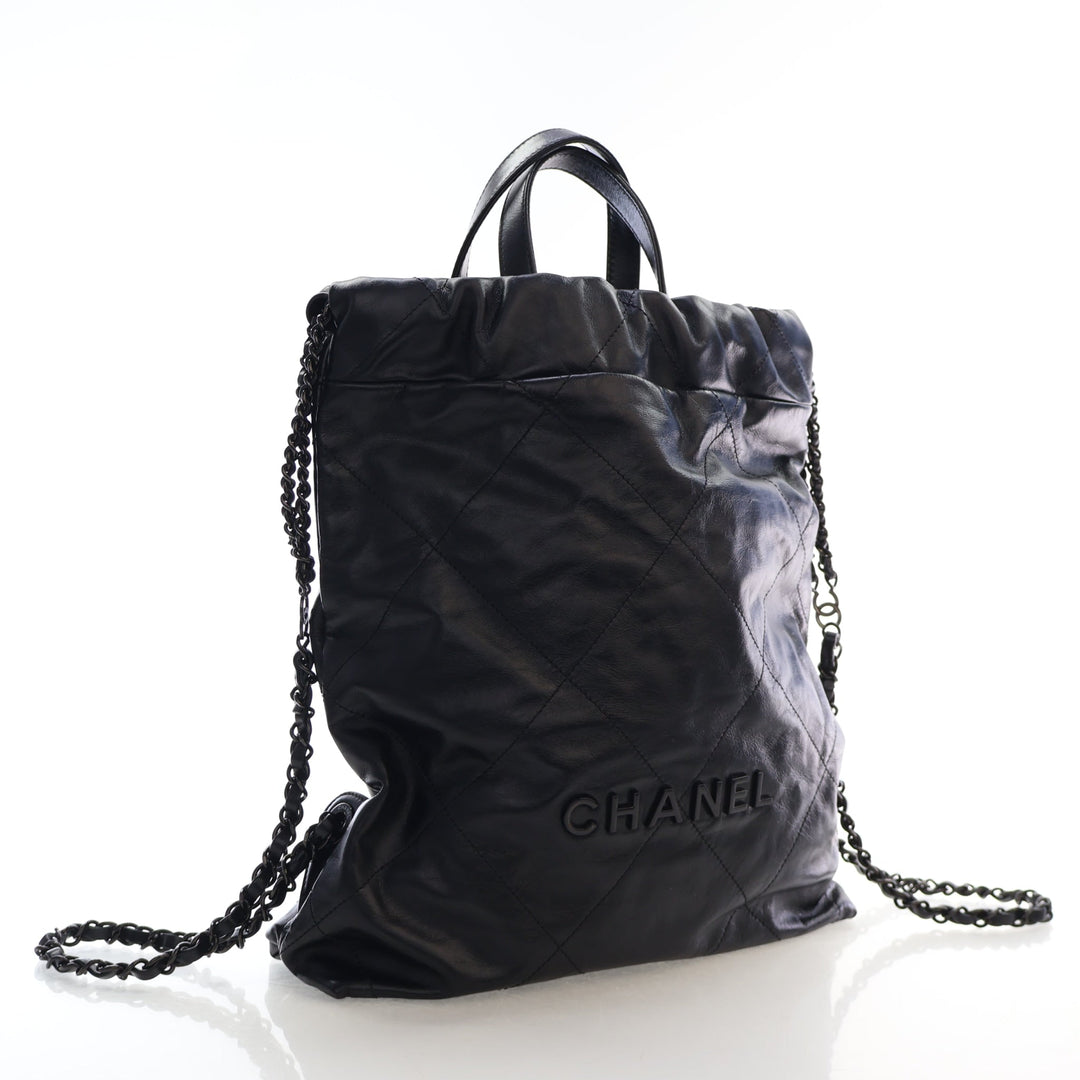 Chanel Shiny Calfskin 22 Backpack