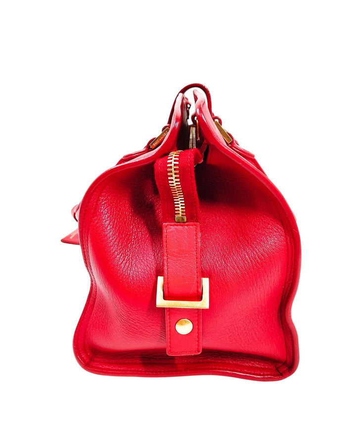 Yves Saint Laurent Classic Y Cabas Bag - Small in Red