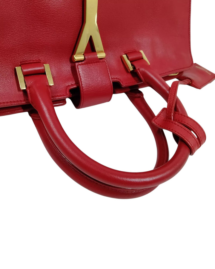 Yves Saint Laurent Classic Y Cabas Bag - Small in Red