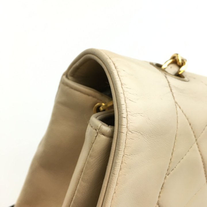 Chanel Vintage Medium Lambskin Diana Flap Bag