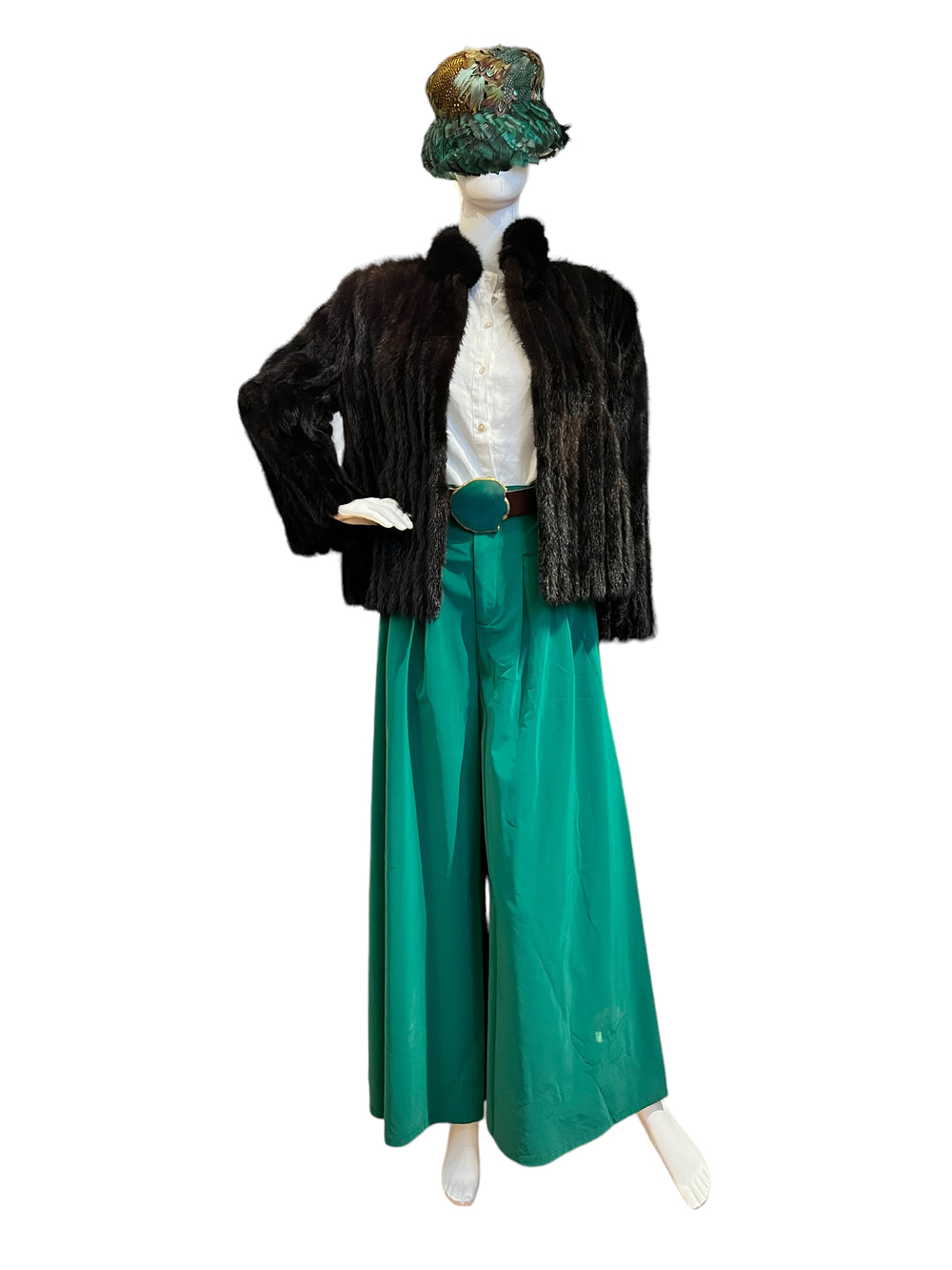 Brown Black Short Fur Jacket - RERACKED