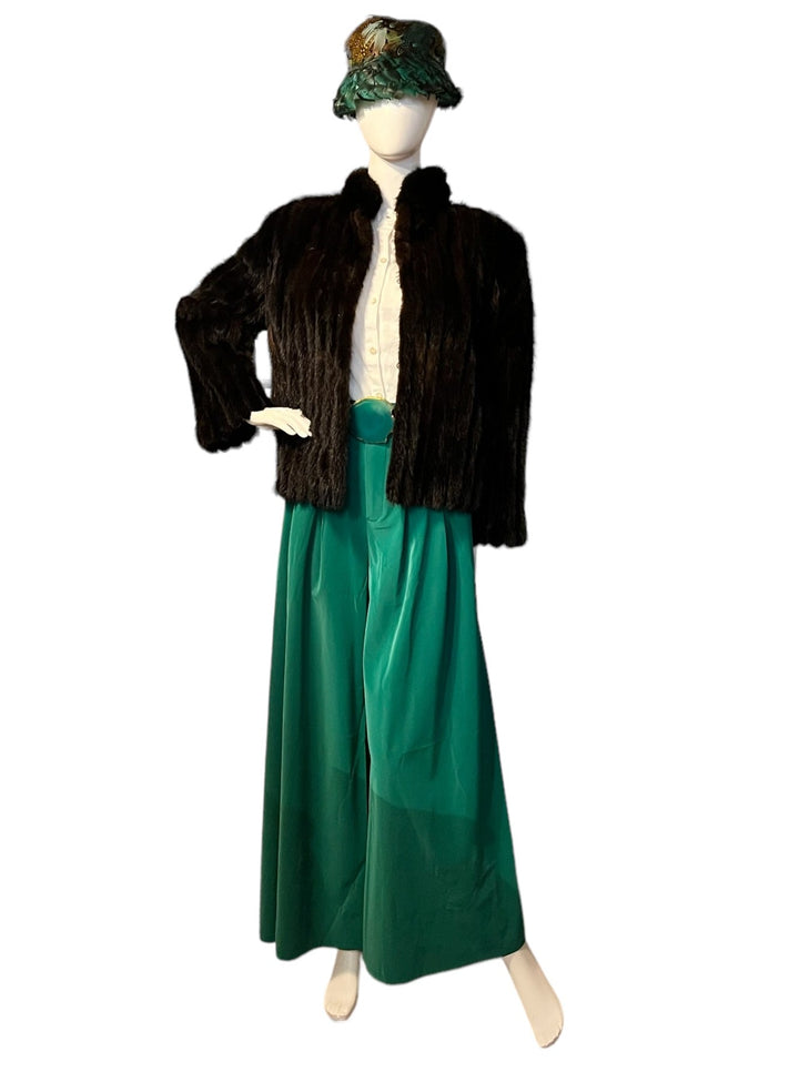 Brown Black Short Fur Jacket - RERACKED